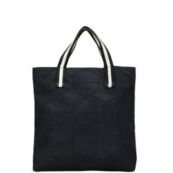 Gucci GG Tote Bag Black White Canvas - Picture 1 of 8